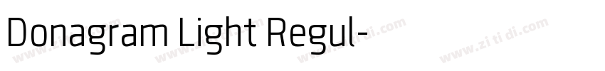 Donagram Light Regul字体转换